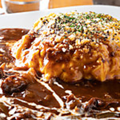 ふわとろたまごのチーズインオムライス