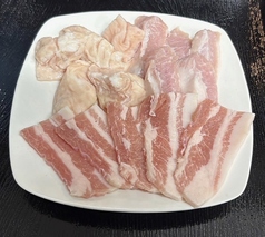 本日の豚3点盛り