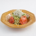 料理メニュー写真&nbsp;シラスと焼きトマトの冷製ジェノベーゼパスタ