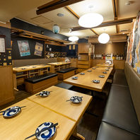 貸切もOK！大人数での会社宴会などに◎