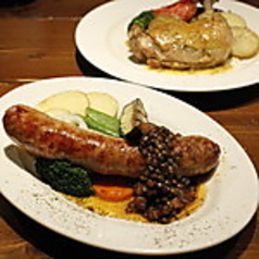 鹿肉の自家製ソーセージ