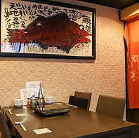 半個室で10名程度の宴会を！家族で接待で様々にご利用を
