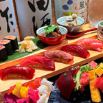 天然ミグロは一頭買い。様々な部位をお楽しみいただけます。