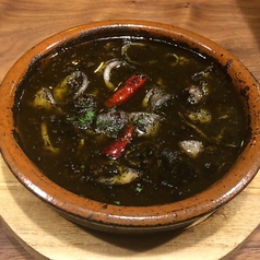 イカの墨煮