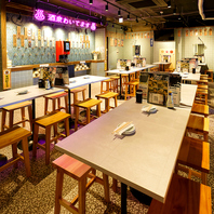 広々空間で、少人数様から団体様まで宴会利用にも◎！