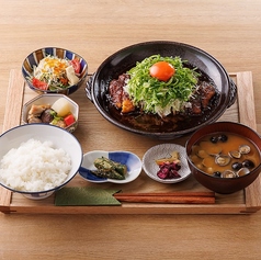 ねぎ玉味噌カツ煮定食