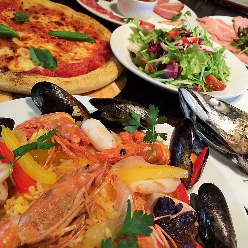 パエリアコース【塚本 居酒屋 バル ワイン イタリアン 飲み放題 宴会】