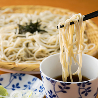 当店で製麺しています！　福兆の自家製蕎麦