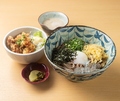 料理メニュー写真&nbsp;月見そば&ミニ丼とろろセット