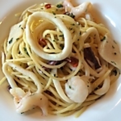 魚介のペペロンチーノ スパゲッティーニ