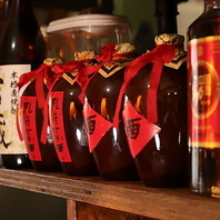 豊富なドリンクのラインナップ！紹興酒や白酒も◎