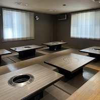 個室から宴会用座敷まで。用途に合わせて選べる多彩な席