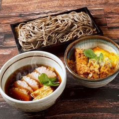 鴨せいろとミニカツ丼セット