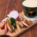 料理メニュー写真 彩り野菜のチーズフォンデュ