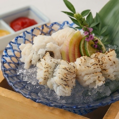 鱧の落としと焼霜の合盛り