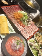 しゃぶしゃぶ居酒屋たんたんたんのコース写真