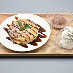 ホットケーキ　チョコレート