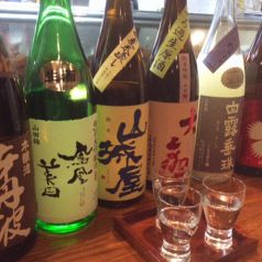 おすすめ日本酒の飲み比べができる♪