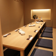 感染対策がしっかりとした掘りごたつの完全個室です