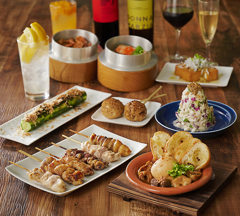 焼き鳥・釜飯・ワインを気軽に楽しめます♪