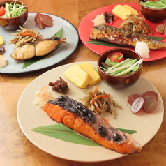 【焼き魚朝食プレート】 銀鮭