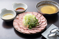 料理メニュー写真&nbsp;柔らか牛たんと葱の出汁しゃぶ (2人前)
