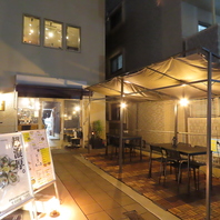 【大人のテラス席】非日常体験を当店からお届け◎
