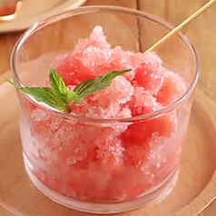 季節のソルベ/メープルチュロス　各