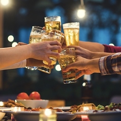 人気のビアガーデン席！広々外で宴会できる☆