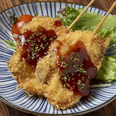 ヤンニョムサーモン串　2本