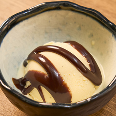 チョコソースアイス