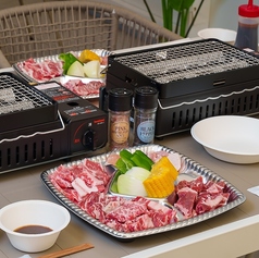 テラスでBBQ1名様￥3980