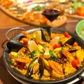 料理メニュー写真&nbsp;【飲み放題付き】華やか10品♪牛サガリステーキ付きパエリアのスペインコース