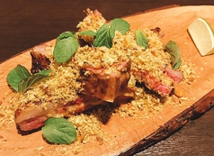 NZ産　仔羊スペアリブのオーブン焼きNZ Lamb Spare Ribs with Spice Bread Crumbs