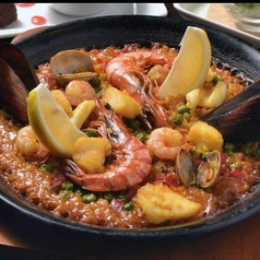 漁師風 魚介類のパエリア　【Paella de mariscos】