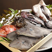全国各地から旬のお魚・野菜をふんだんに使用