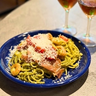 庄内産小麦を使用した生パスタの贅沢な一皿！