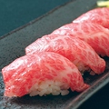 料理メニュー写真 ■  米沢牛の炙り寿司（4貫）