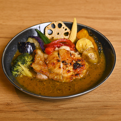 香ばしグリルチキンのスープカレー