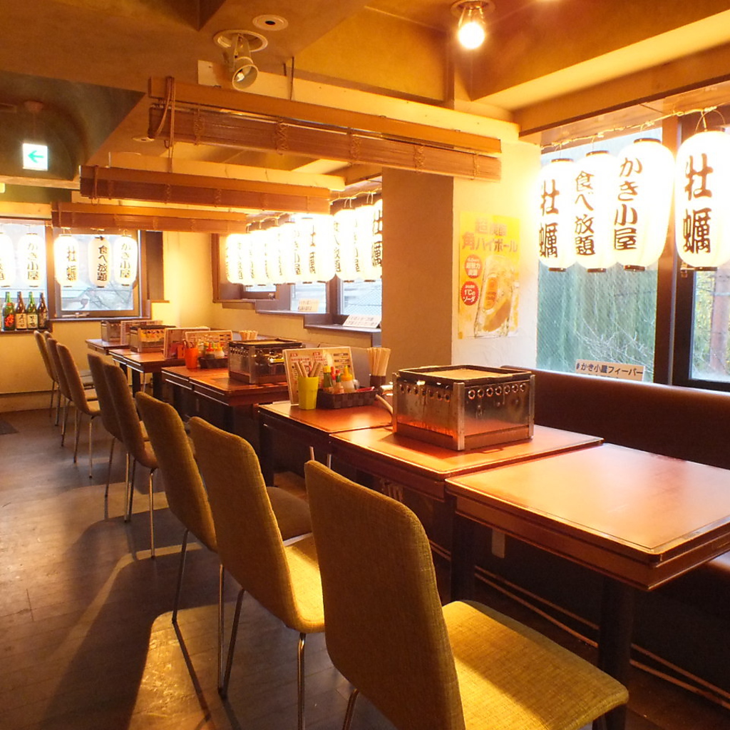 みんなで向き合える並びのお席は宴会にピッタリ☆