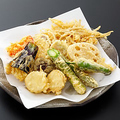 料理メニュー写真 野菜かき揚げ/ハムカツ/ミニチーズドック/さくっと海老フライ/カニクリームコロッケ