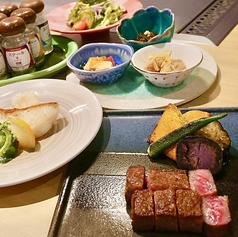 雪塩ステーキ石垣のコース写真