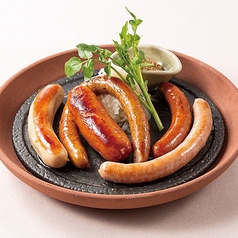 炭火焼きソーセージ盛合せ