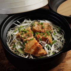 自家製角煮の土鍋御飯