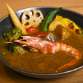 料理メニュー写真&nbsp;海のめぐみ・有頭エビのスープカレー