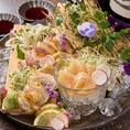 独自仕入れで新鮮だからこそ提供出来る「刺し」メニュー、当店にお越しの際はぜひご賞味ください☆