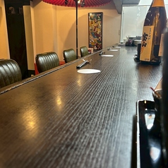 カウンター席です