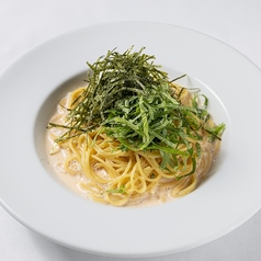 博多明太子と大葉のクリームソーススパゲッティ