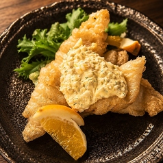 黄金ガレイのヴェニエオレンジのタルタルソース