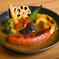 料理メニュー写真&nbsp;骨付きフランクのスープカレー